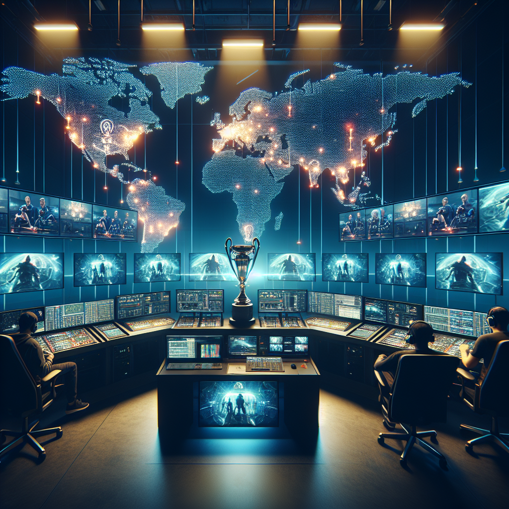 Esports control room symbolizing PGL’s $22M 2027–2028 investment in infrastructure and tournaments